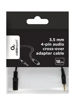 gembird 3,5mm Audio Crossover Adapterkabel, schwarz