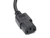 Equip Y-Netzverlängerung IEC C14->2xIEC C13 StBu 1.60m PVC Polybeutel