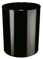 HAN Papierkorb Flammhemmend, 13 l, Schwarz - Fassungsvermögen: 13 l - Höhe: 30 cm - Anzahl Behälter: 1 - Material: Polystyrol (PS) - Detailfarbe: Schwarz - Form: Rund