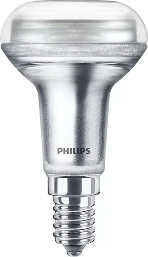 Philips Lampe LEDcla 25W E14 R50 WW ND 36D Warmweiss (WW) - Energieeffizienzklasse: F - Lampensockel: E14 - Protokoll: Ohne - Smart Home: Nicht kompatibel - Farbtemperatur Kelvin: 2700 K - Gesamtleistung: 1.4 W