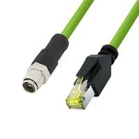 Logilink Industrial Patchkabel CAT6A PUR M12 auf RJ45 0,5 m