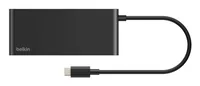 CONNECT 7-IN-1 USB-C HUB WITH DUAL USB-C PORTS BLACK