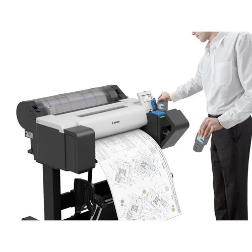 Canon Grossformatdrucker imagePROGRAF TM-255 - Druckertyp: Farbig - Verbindungsmöglichkeiten: LAN (RJ45) - USB - WLAN (Wi-Fi) - Total Fassungsvermögen Papierzuführungen: 1 Rolle/n - Anzahl Papierzuführungen (integriert): 1 - Funktionen: Drucken - Kopieren
