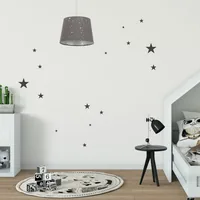 relaxdays Hängelampe Sterne Grau - Leuchten Kategorie: Deckenleuchte - Lichtfarbe: Je nach Leuchtmittel - Dimmbar: nicht dimmbar - Gesamtleistung: 60 W - Lampensockel: LED - Leuchtenfarbe: Grau