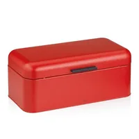 Kela Frisca bread box Rectangular Red Metal