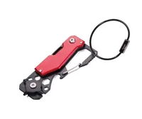 Troika Taschenmesser Toolinator 10 Funktionen Rot/Schwarz - Typ: Multitool - Schalenmaterial: Aluminium - Funktionen: Lineal - Flaschenöffner - Sechskantschlüssel - Messer - Einhandklinge: Nein - Verriegelung: Feststellklinge - Anzahl Funktionen: 1-10