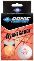 DONIC Schildkröt Tischtennisball 3-Stern Avantgarde 6er Set - Grundfarbe: Weiss - Orange - Verpackungseinheit: 6 Stück - Anzahl Sterne: 3 - Sportart: Tischtennis