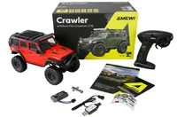 Amewi RC Crawler Mini-Crosstrailer AMXRock 4WD 1:16 RTR rot