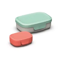BergHOFF Lunchbox Leo Studio 2-tlg. Weiss - Materialtyp: Kunststoff - Unterteilungsmöglichkeit: Nein - Material: Polypropylen (PP) - Set: Ja - Motiv: Ohne Motiv - Anwender: Kinder