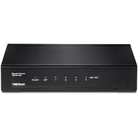 TRENDnet Switch 4 Port Gbit Lüfterlos QoS Metall