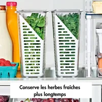 Oxo Good Grips Kühlschrankorganizer Produce Saver, 15.24 x 11.4 x 28.7 cm - Produkttyp: Gemüsekiste - Materialtyp: Kunststoff - Set: Nein - Volumen: 4 l - Stapelbar: Nein - Verschlusstyp: Ohne Verschluss