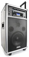 Vonyx PA-System ST100 - Nennleistung: 250 W - Prinzip: Aktiv - Einsatzgebiete: Gastro / Gewerbe - Home-Party /-Disco - Schulen / Aulen - Ausstattung: Fernbedienbar - Integrierter Akku - Bluetooth Audio Streaming - USB Audio Streaming - Integrierter MP3-Pl