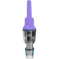 BLACK+DECKER Akku-Handsauger NVD220BP-QW Hellblau/Violett - Fassungsvermögen: 290 ml - Staubsauger Typ: Akku-Handstaubsauger - Nasswischfunktion: Nein - Ladezeit: 300 min - Max. Laufzeit: 13 min - Spannung: 7.2 V