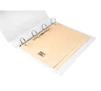 BIELLA Kartonregister A4 19640500U braun 5-teilig