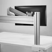 InLine Slatwall Panel Aluminium - für Tischhalterung - 1m