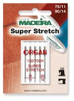Madeira Maschinennadel Super Stretch 75/11 90/14 5 Stück - Verpackungseinheit: 5 Stück - Detailfarbe: Silber - Produkttyp: Maschinennadeln