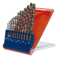 kwb Bohrer-Set COBALT HSS CO 13-teilig - Set: Ja - Für Material: Metall - Stahl - Bohrerschaft: Zylinderschaft - Bohrertyp: Bohrer-Set - Bohrlochdurchmesser: 1.5-6.5 mm