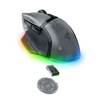 Razer Gaming-Maus Basilisk V3 Pro 35K - Bedienungsseite: Rechtshänder - Maus Features: Beleuchtung - Hyperschnelles Scrollen - Programmierbare Tasten - Qi Wireless Charging - RGB-Beleuchtung - Scrollrad - Umschaltbare DPI-Auflösung - Detailfarbe: Transpar