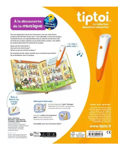tiptoi Lernbuch Découverte la musique -FR- - Sprache: Französisch - Altersempfehlung ab: 4 Jahren - Set: Nein - Produkttyp: Lernbuch