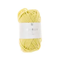 Rico Design Wolle Creative Ricorumi DK 25 g, Pastellgelb - Packungsgrösse: 1 Stück - Länge: 57.5 m - Material: Baumwolle - Detailfarbe: Hellgelb - Waschbar bei: 30 °C - Nadelstärke: 3 mm - 4 mm