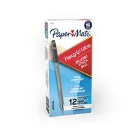 Papermate FlexGrip Ultra Black Stick ballpoint pen 12 pc(s)