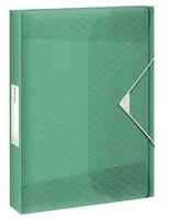 Esselte Gummibandmappe COLOUR‘ICE 40 mm Grün - Typ: Gummibandmappe - Ausstattung: Selbstklebendes Rückenschild - Detailfarbe: Grün - Material: Polypropylen (PP)