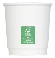 FURBER Einweg-Kaffeebecher 120 ml, 50 Stück - Produkttyp: Einwegbecher - Materialtyp: Papier - Material: Papier - Detailfarbe: Weiss - Verpackungseinheit: 50 Stück
