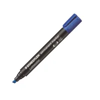 Staedtler Permanent-Marker Lumocolor 350 Blau, permanent - Strichstärke: 2 - 5 mm - Anwender: Büro - Kreativbedarf - Set: Nein - Marker-Art: Permanentmarker - Detailfarbe: Blau - Oberfläche: CD/DVD - Glas - Karton - Papier - Stein