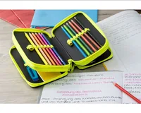 Eberhard Faber Etui Triple Racecar 36-teilig, Grün - Breite: 11.5 cm - Höhe: 7.1 cm - Tiefe: 18.8 cm - Gefüllt: Ja - Etui-Art: Etui - Material: Polyester