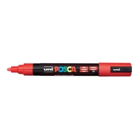 UNI-BALL Posca Marker 1,8-2,5mm PC-5M RED rot, Rundspitze