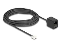 Delock Telefonkabel RJ11 Stecker zu RJ45 Buchse schwarz 10 m