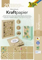 FOLIA Motivblock 48798 Kraftpapier, Kraftkarton