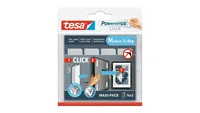 tesa Montagestreifen Powerstrips CLICK Medium 16 Paar, 5.4 kg - Detailfarbe: Weiss - Art: Montagestreifen
