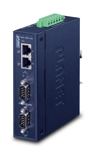 PLANET 2-Port RS232RS422RS485 Serial-Ethernet 2x10100TX