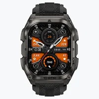 Kospet Smartwatch Tank M4 Schwarz - Verbindungsmöglichkeiten: Bluetooth - Betriebssystem: Android ab 7.0 - iOS ab 14.0 - Aktivitätsmessung: Aktivitätsdauer - Barometer - Bewegungssensor - Distanz - Fitness - Geschwindigkeit - Gyrosensor - Herzfrequenz - H