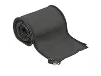 DeLOCK Woven Sleeve with zip fasterner heat-resistant 2 m x 35 mm black