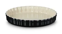 Le Creuset Tarte Form Ø 28 cm, Schwarz glänzend - Materialtyp: Keramik - Material: Steinzeug - Detailfarbe: Schwarz glanz - Set: Nein - Backform Typ: Tarte-Backform