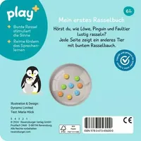 play+ Bilderbuch schütteln, rasseln, spielen: Erste Tiere - Thema: Bilderbuch - Sprache: Deutsch - Altersempfehlung ab: 6 Monaten - Einband: Pappe - Anzahl Seiten: 12 - Altersgruppe: Kleinkinder