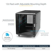 12U 36IN SERVER RACK CABINET .