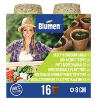 Blumen Aufzuchttöpfe Ø 8 cm, rund, 16 Stück - Anzahl Mulden: 16
