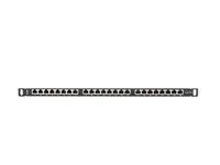 LANBERG 19"" Patchpanel 0,5U 24-Port CAT.5E FTP geschirmt sw