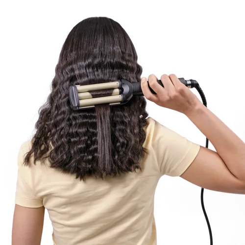 Babyliss Welleneisen Easy Waves C260E Titan-Keramik Schwarz - Lockenstyler-Typ: Lockenstab - Ionentechnologie: Keine Angaben - Anwender: Damen