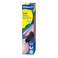 Pelikan Füllfederhalter Twist Metallic Medium (M), Rosa - Strichstärke: Medium (M) - Set: Nein - Bedienungsseite Stift: Universal - Ergnonomisch Schreiben: Ja - Anwender: Jugendliche - Kinder - Schüler - Schriftfarbe: Königsblau