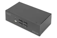 Digitus KVM Switch, 4 Port, Dual Display, 4K, HDMI®