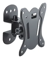 PureMounts Wandhalterung PM-FM10-100 Schwarz - Eigenschaften: Neigbar - Schwenkbar - VESA Norm: 100x100 mm - Detailfarbe: Schwarz - Maximale Tragkraft: 25 kg - Für Bildschirmdiagonale: 13 - 14 - 15 - 16 - 17 - 18 - 19 - 20 - 21 - 22 - 23 - 24 - 25 - 26 - 