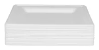 FURBER Einwegteller 20 cm, 50 Stück, Weiss - Produkttyp: Einwegteller - Materialtyp: Pflanzliche Faser - Material: Zuckerrohrpulpe (Bagasse) - Detailfarbe: Weiss - Verpackungseinheit: 50 Stück