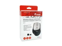 Equip Ergonomische Maus USB-A-C Adapter LR schwarz