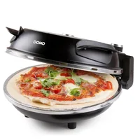 Domo Pizzaofen DO9285PZ - Anzahl Personen: 1 - Detailfarbe: Schwarz - Leistung: 1200 W - Produkttyp: Pizzamaker