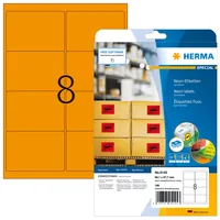 HERMA Universal-Etiketten 9.91 x 6.77 cm, 160 Etiketten - Klebehaftung: Selbstklebend - Drucker Kompatibilität: Inkjet - Laser - Anzahl Blatt: 20 × - Papierformat: A4 - Anzahl Etiketten: 160 - Etikettengrösse: 99.1 x 67.7 mm
