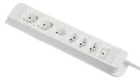 Schönenberger Steckdosenleiste PLUS 4x T13, 2x Schuko - Einsatzgebiet: Indoor - Detailfarbe: Weiss - Kinderschutz: Ja - Steckertyp Ausgang: T13 - Schuko - Schalter: 1 Schalter - Steckdosenanzahl: 6